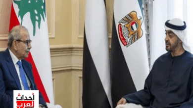 الشيخ محمد بن زايد يجتمع و رئيس الحكومة اللبنانية نواف سلام الشيخ محمد بن زايد يجتمع و رئيس الحكومة اللبنانية نواف سلام