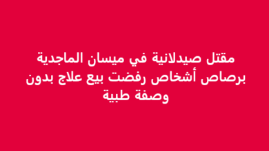 مقتل الصيدلانية حوراء عبد المحسن يونس في حادث مأساوي بمنطقة الماجدية بقضاء العمارة مقتل الصيدلانية حوراء عبد المحسن يونس في حادث مأساوي بمنطقة الماجدية بقضاء العمارة